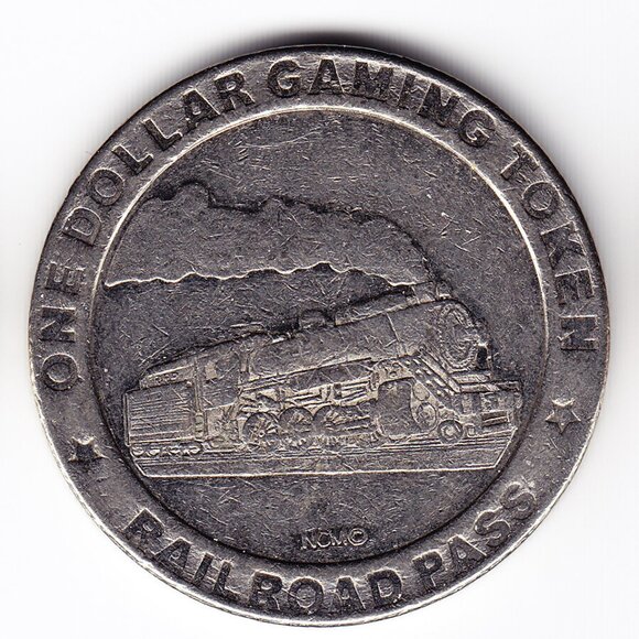 Railroad Pass Casino Henderson, NV 70th Anniversary $1 Gaming Token (b117) - Picture 2 of 2